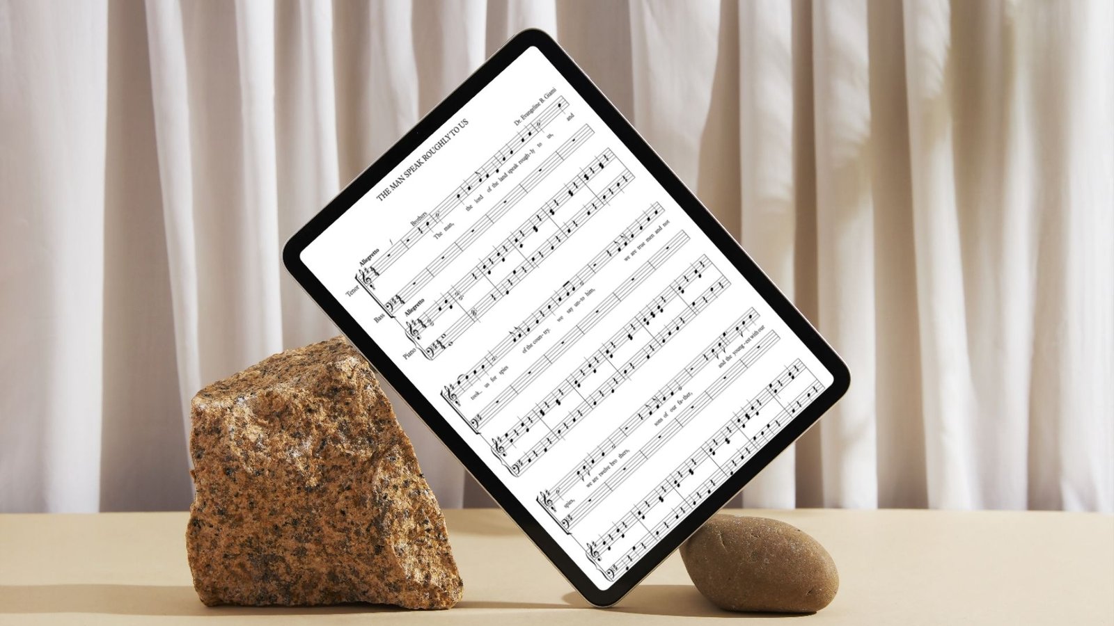 The Man Speaks Roughly to Us